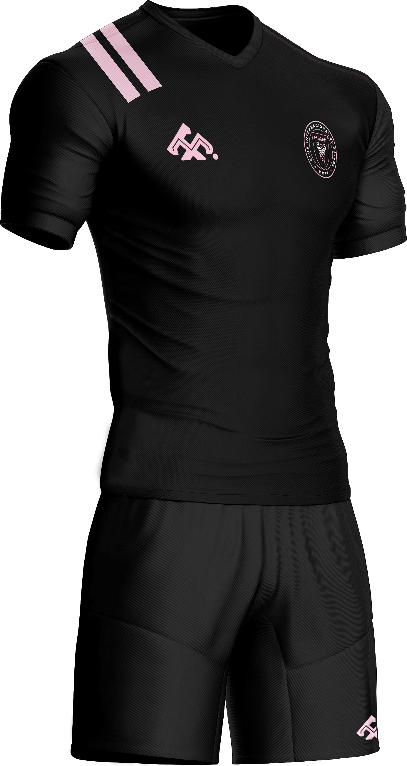 Uniforme Inter de Miami Color Negro y Rosa